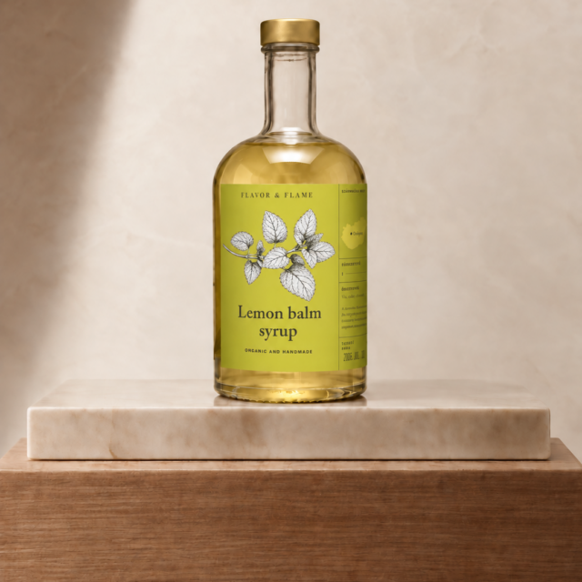 Lemon balm syrup citromsfűszörp