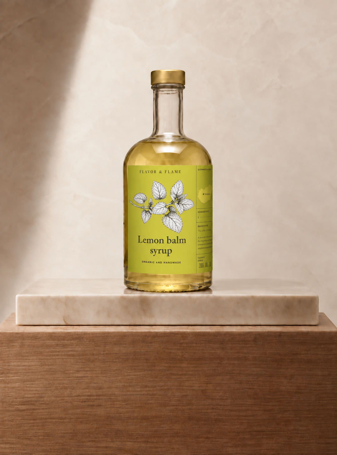Lemon balm syrup citromsfűszörp