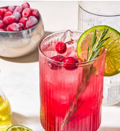 Cranberry Rosemary Mocktail 